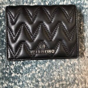 Black Valentino quilted wallet